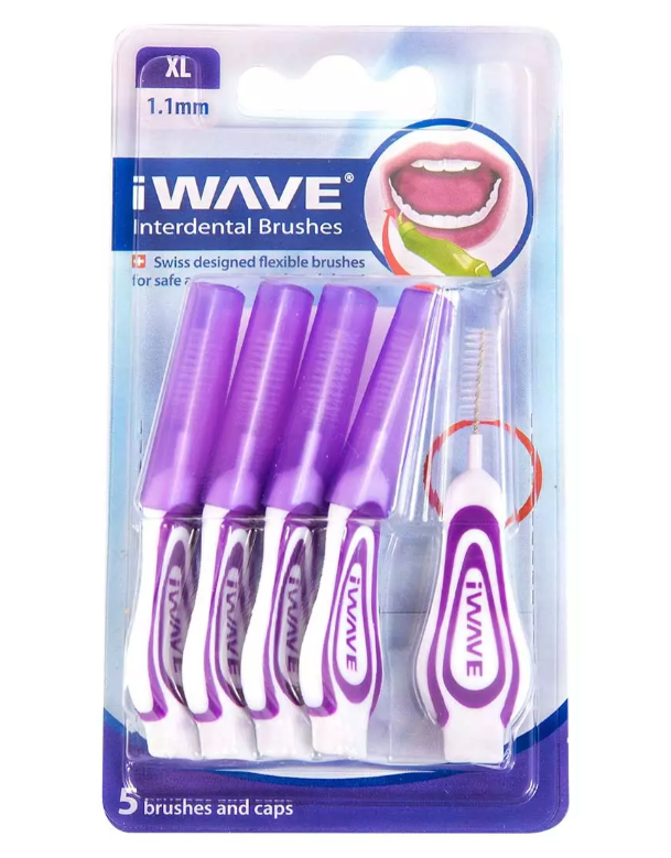 iWave Interdental Brushes 1.1mm (5 Pack)