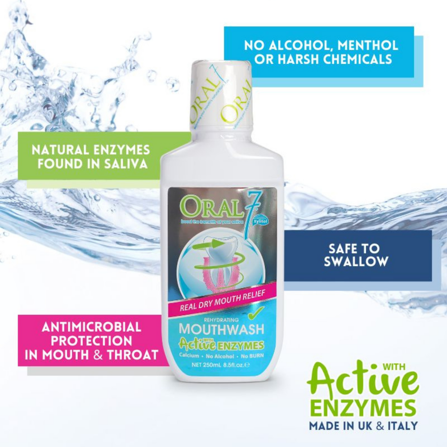 Oral7® Moisturising Mouthwash 500ml